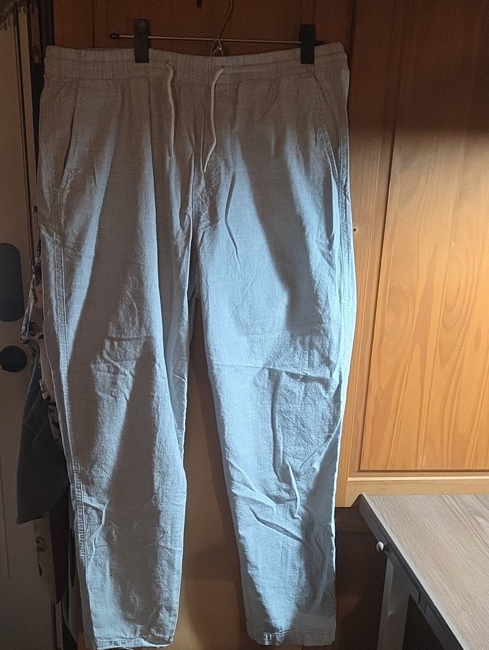 H&M Unisex Light Gray Drawstring Pants